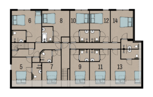 Plattegrond 1e verdieping